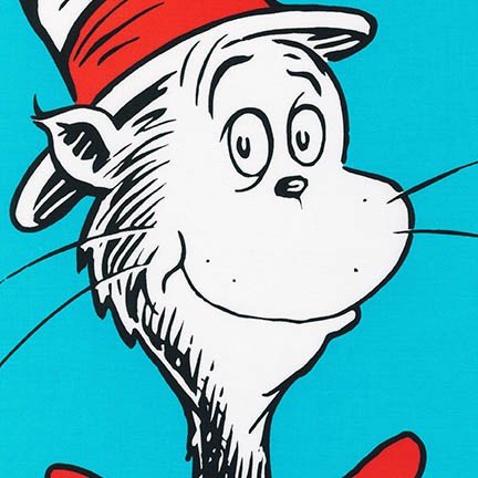 The Cat in the Hat 24" Panel Book Cover Celebration Robert Kaufman 132P