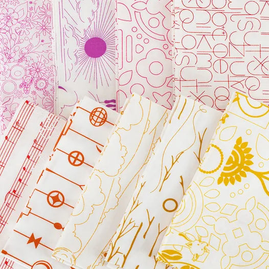 Sun Print Whisper 10" Squares Alison Glass for Andover Fabrics. Layer Cake