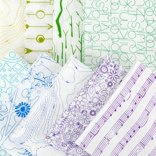 Sun Print Whisper 10" Squares Alison Glass for Andover Fabrics. Layer Cake