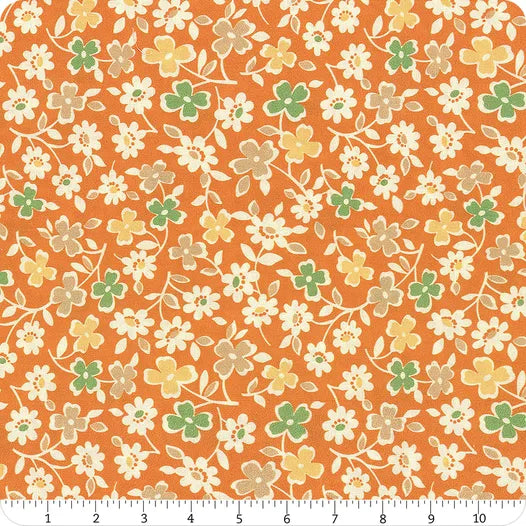 Autumn WB14672­-PUMPKIN Wide Back Cosmos Lori Holt Riley Blake Yard