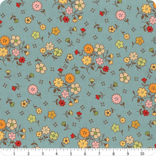 Autumn WB14673­-RAINDROP Wide Back Floral Lori Holt Riley Blake Yard