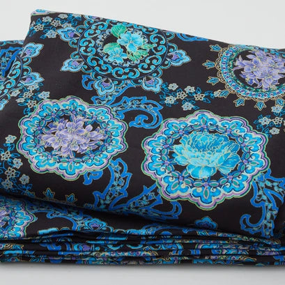 108" Wide Backs WBX10573-BLUE-D Opulent Medallion Michael Miller