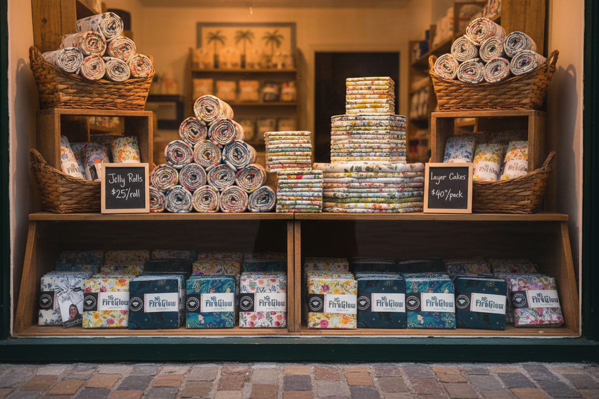 Bakery Window Quilting Fabric Display