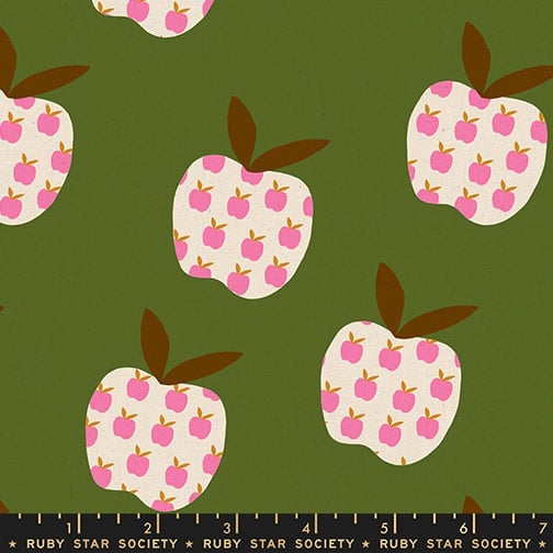Mystic Fable Big Apple Linen Blend RS4152 15L Neon Pink Ruby Star Half Yard