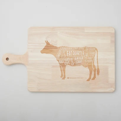 Missouri Star 12 x 16" Fabric Cuts Cow Charcuterie Board