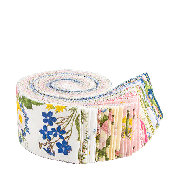 Everbloom 2.5" Rolie Polie Jelly Roll RHS Collection Riley Blake