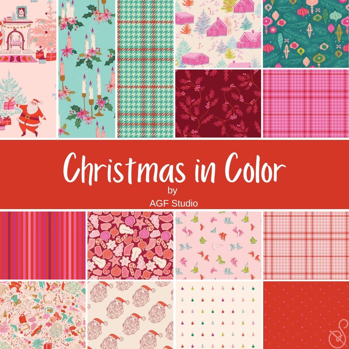 Christmas in Color Holiday Check Sugarplum F-25408a Art Gallery Half Yard