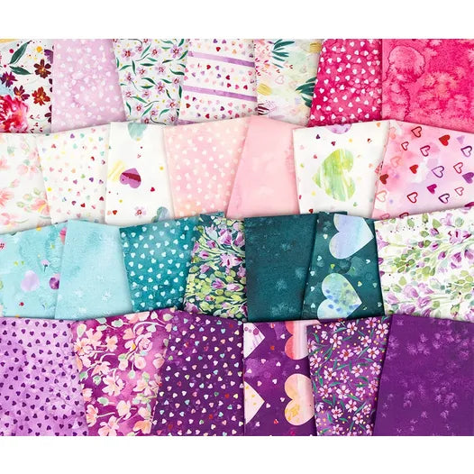 Fleur The Love Fat Quarter 39880AB Create Joy Project Moda
