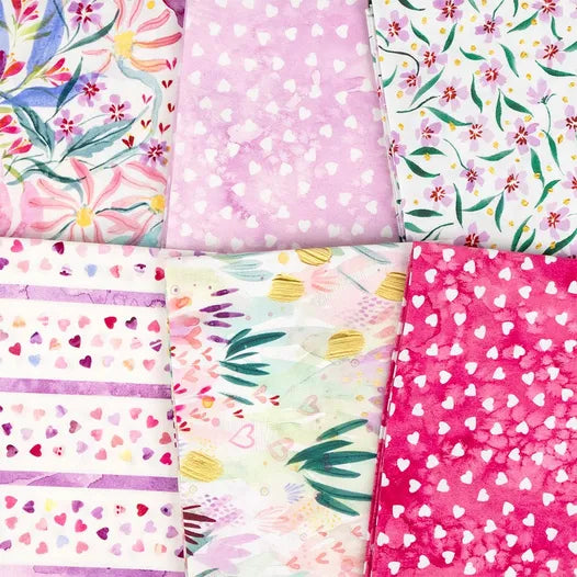 Fleur The Love Fat Quarter 39880AB Create Joy Project Moda