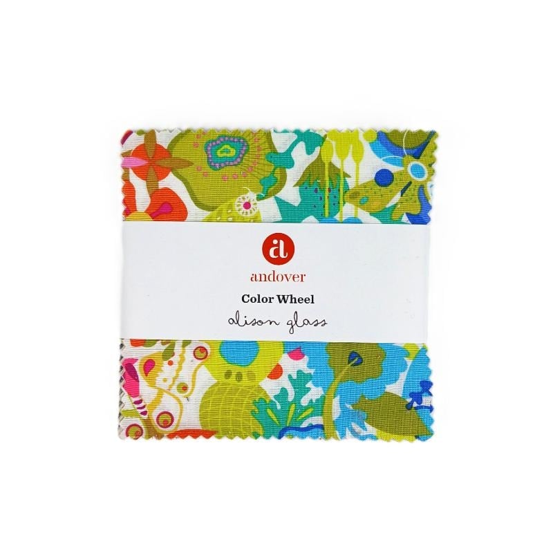 Color Wheel 5" Charm Pack Alison Glass 1S-CW-X Andover Fabrics