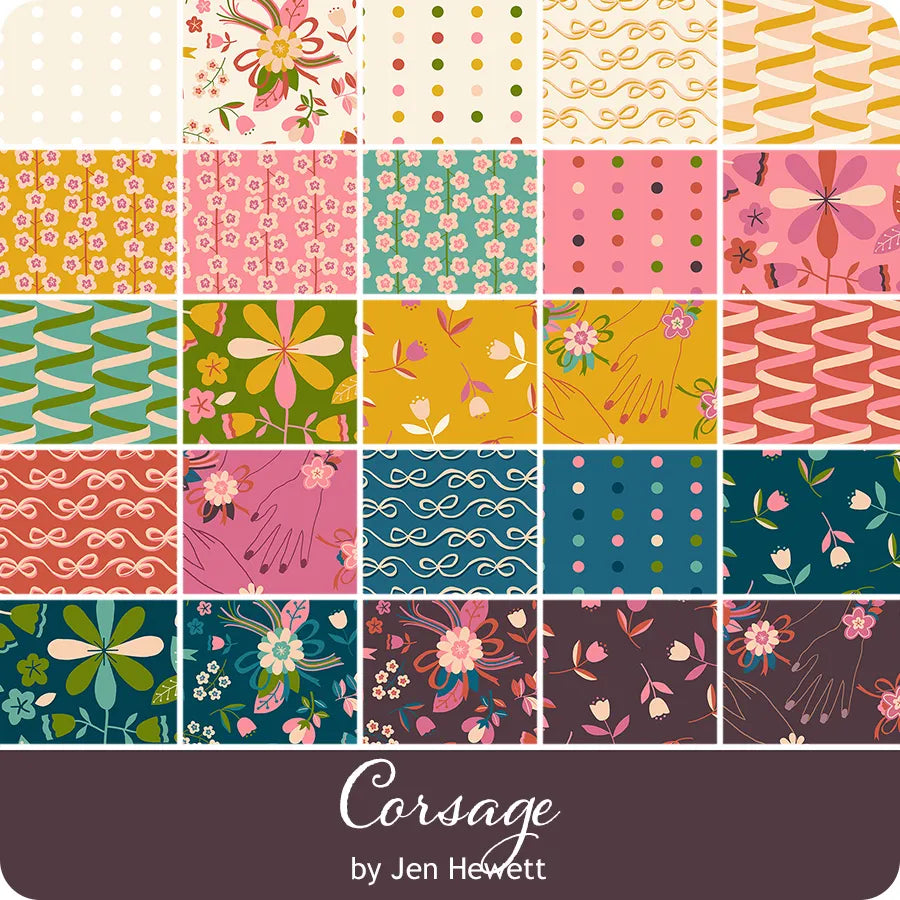Corsage 2.5" Mini Charm RS6057MC Jen Hewett Ruby Star