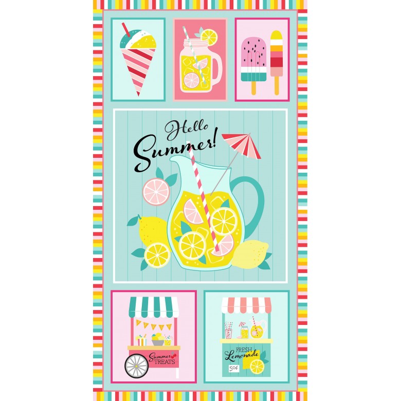 Hello Summer 24" Panel Michael Miller 108P