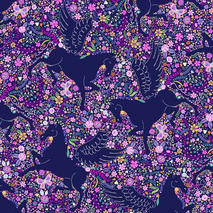 ENCHANTED FLIGHT NAVY MICHAEL MILLER CX11319-NAVY-D HALF YARD