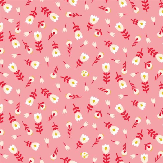 DANCING BUD PINK MICHAEL MILLER DC10178-PINK-D HALF YARD
