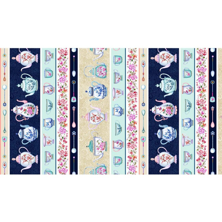 HIGH TEA STRIPE MULTI MICHAEL MILLER DCX11871-MULT-D HALF YARD