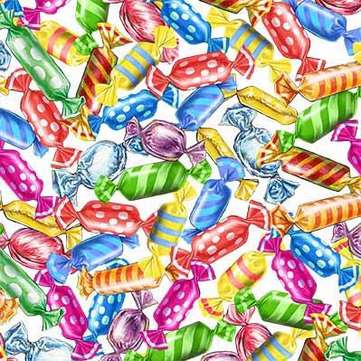 CANDY WRAPPER WHITE MICHAEL MILLER DDC11917-WHIT-D HALF YARD