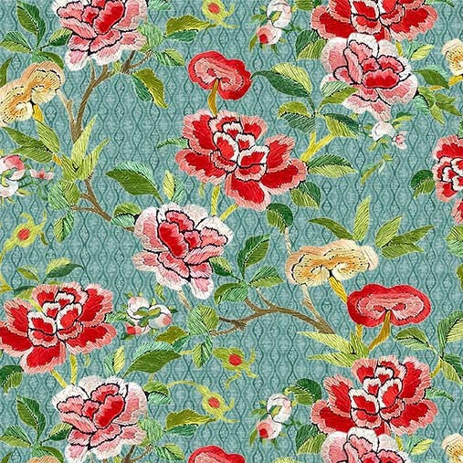 CAMELLIA BLOSSOM LUNA MICHAEL MILLER DDC12131-LUNA-D HALF YARD