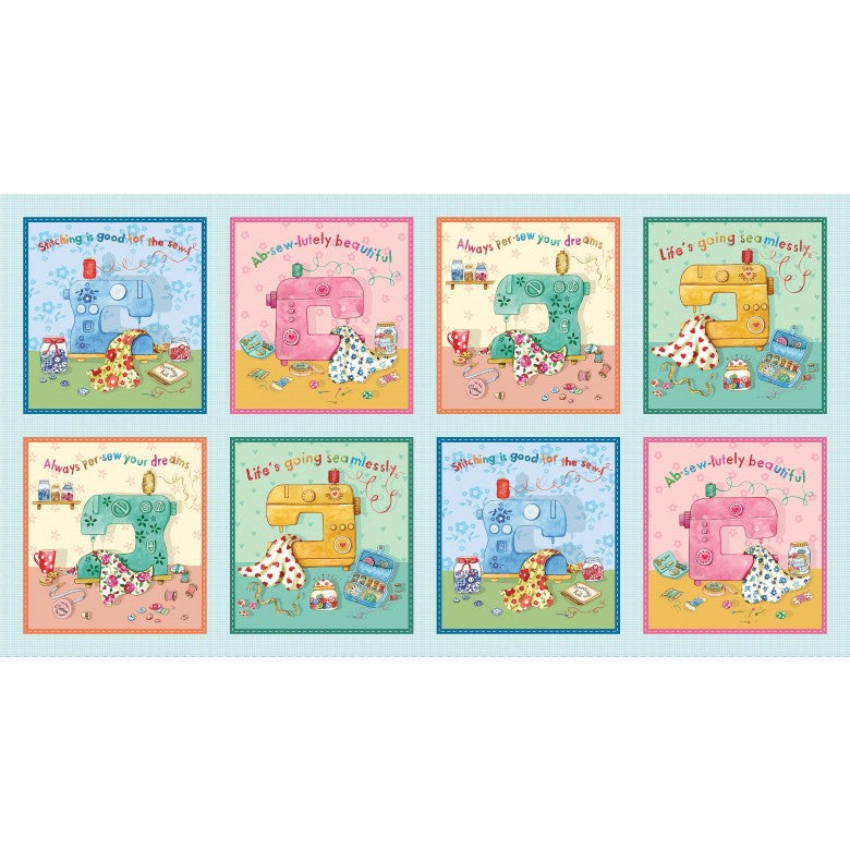 Absewlutely 24" Panel Sew Pretty Michael Miller 40M