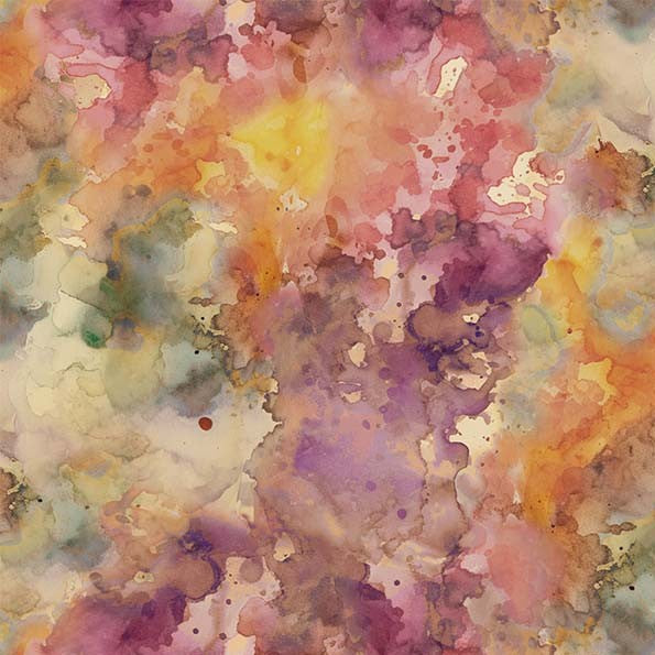 ABSTRACT WATERCOLOR DUSTY ROSE JUNK JOURNAL AIMEE STEWART MICHAEL MILLER FABRICS DDC12298-DROS-D HALF YARD