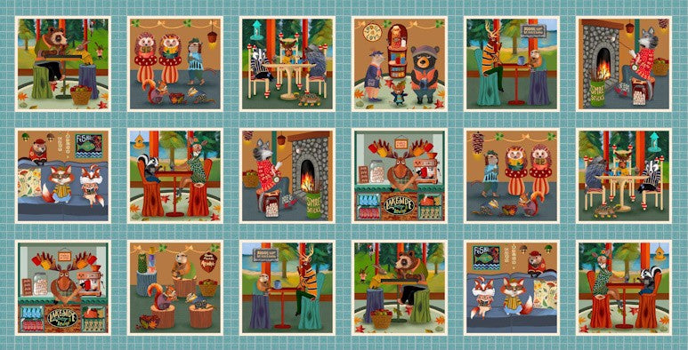 Cozy Lounge Cozy Critter Cindy Jackson DDC12914-MULT-D Michael Miller Fabrics Half Yard