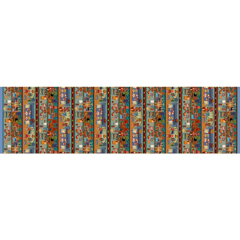 Cozy Lounge Critter Comforts STRIPE Cindy Jackson DDC12915-MULT-D Michael Miller Fabrics Half Yard