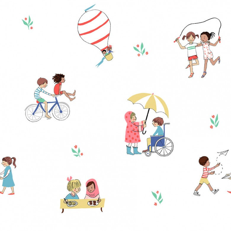 BE A FRIEND SOFT WHITE MICHAEL MILLER DH9376-SWHT-D HALF YARD