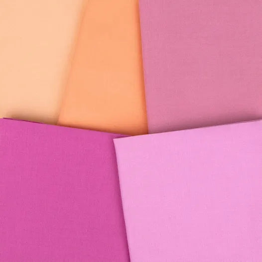 Bella Solids Junior 10" Layer Cake Sisters Pink 9900JLC 145 Moda Fabrics