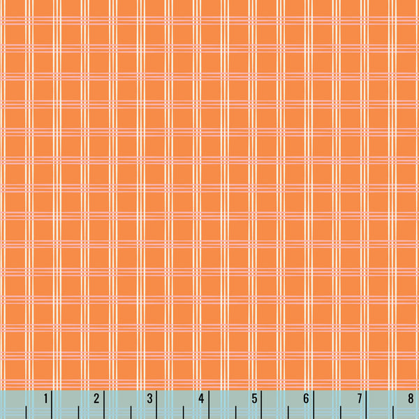 Happy Haunting Harvest Plaid Orange 230419 Ann Gardner Cloud9 Half Yard