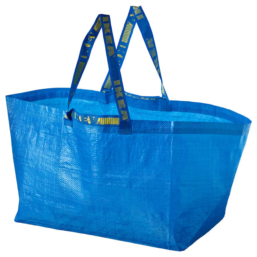 Ikea BLUE Large Tote 21" x 14" x 13"