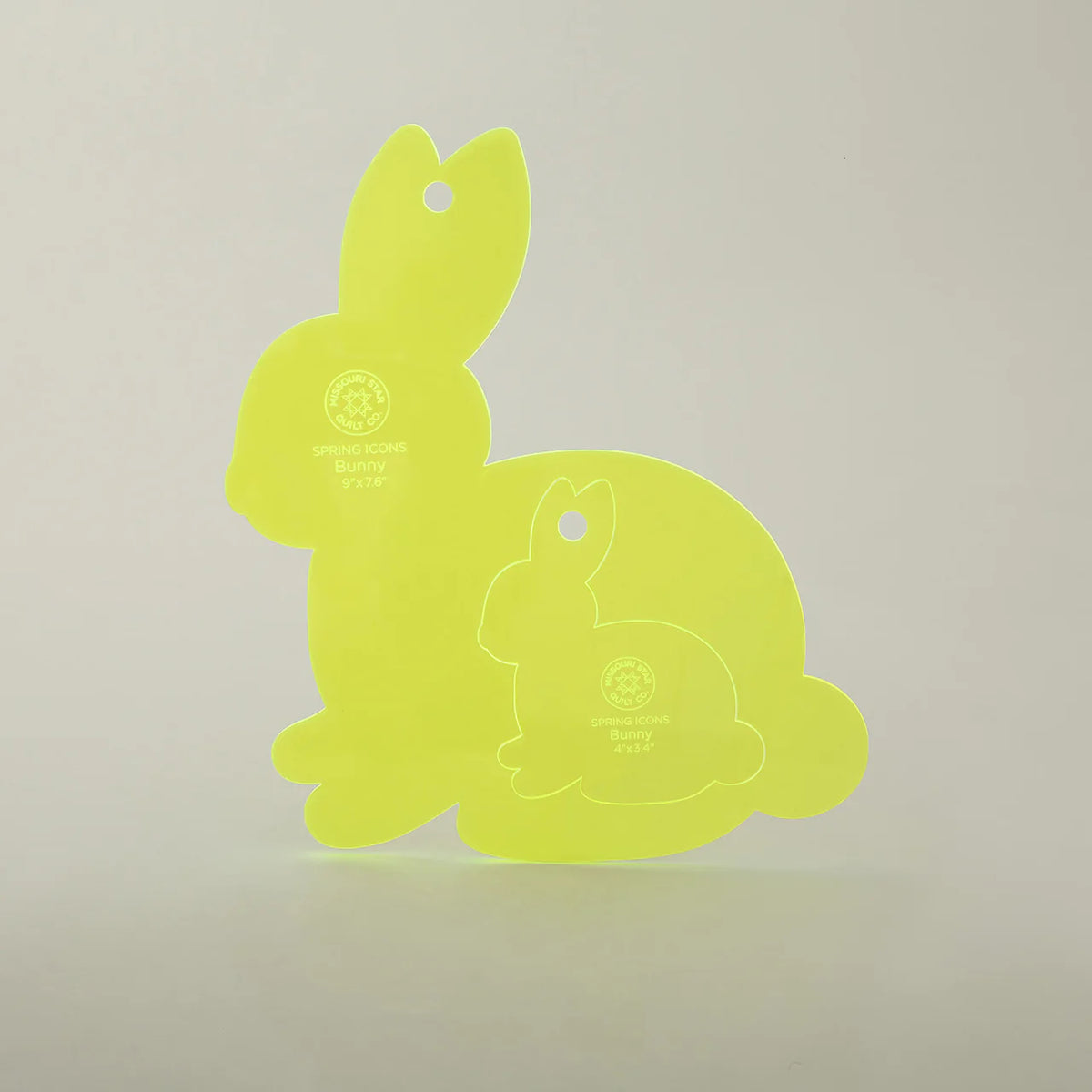 Missouri Star Nesting Rabbit Templates 9.5"x 7.5"