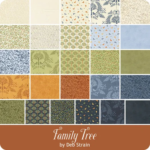 Family Tree 2.5" Jelly Roll by Deb Strain for Moda Fabrics 56160JR