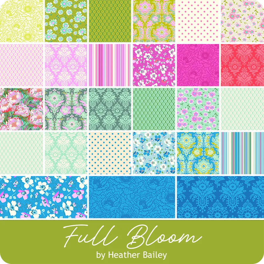 Full Bloom Lulu Lavender 91089-20 Heather Bailey FIGO Northcott Half Yard