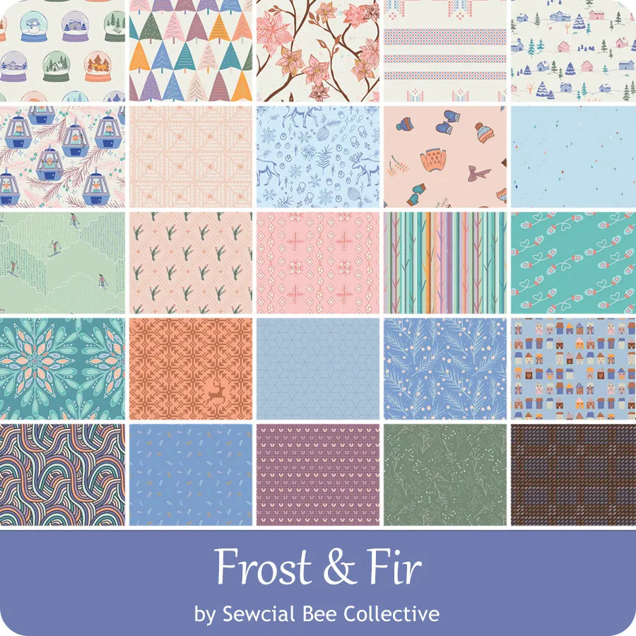 Frost & Fir 10" Squares Layer Cake Sewcial Bee Collective Art Gallery Fabrics