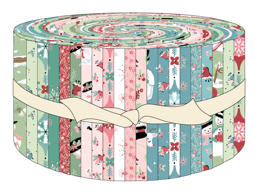 Frost and Flurry 2.5" Strip Roll FL25622 Poppie Cotton