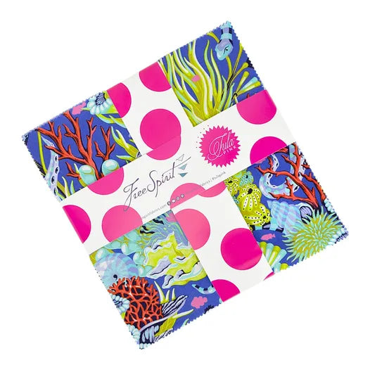 Floral Reef 10" Layer Cake by Tula Pink FreeSpirit Fabrics FB610TP.FLORAL
