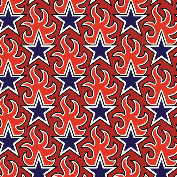 Pop Stars 228804 Hard Rock Stars Red Cloud9 Half Yard