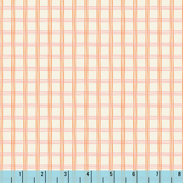 Happy Haunting Harvest Plaid Ivory 230420 Ann Gardner Cloud9 Half Yard