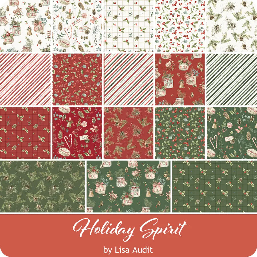 Holiday Spirit Stripes Multi C17465-MULTI Stripes Multi Lisa Audit Riley Blake Half Yard