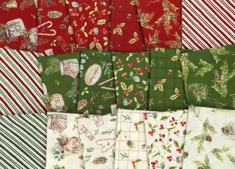Holiday Spirit Stripes Multi C17465-MULTI Stripes Multi Lisa Audit Riley Blake Half Yard