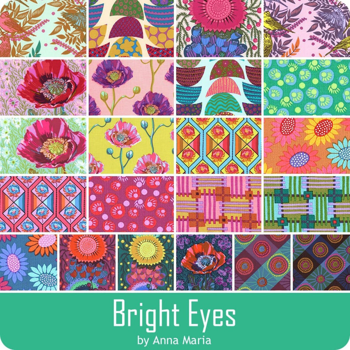 Bright Eyes Visitation Lilac PWAH161-LILAC Anna Maria Horner FreeSpirit Half Yard
