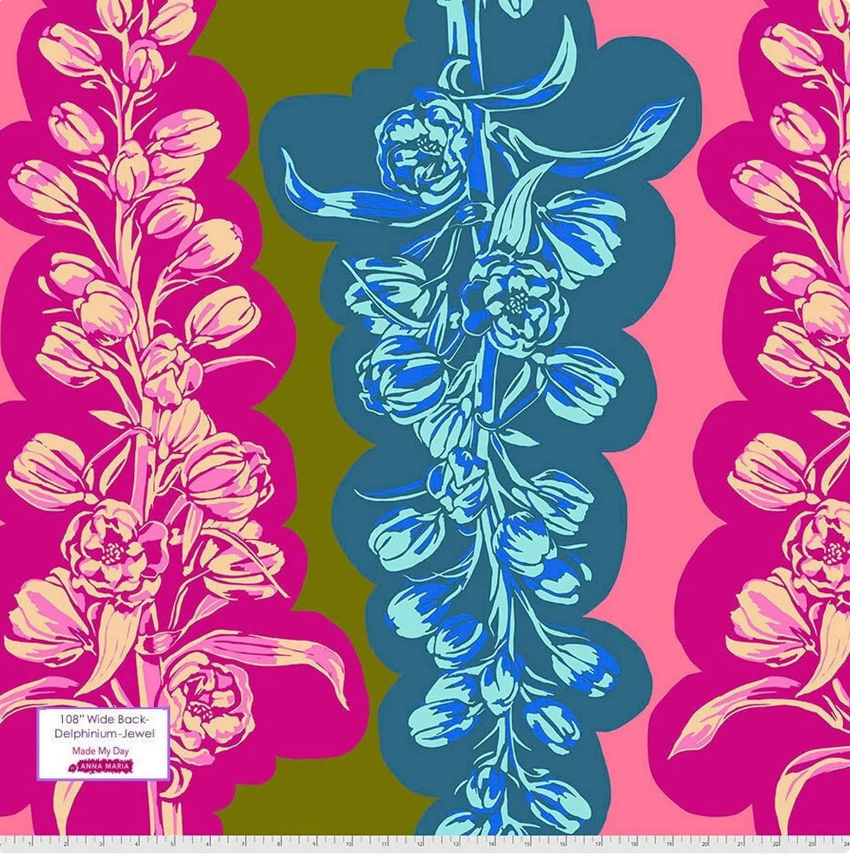 Made My Day 108" Wideback 3 Yard Bundle Anna Maria Horner Delphinium Jewel Free Spirit
