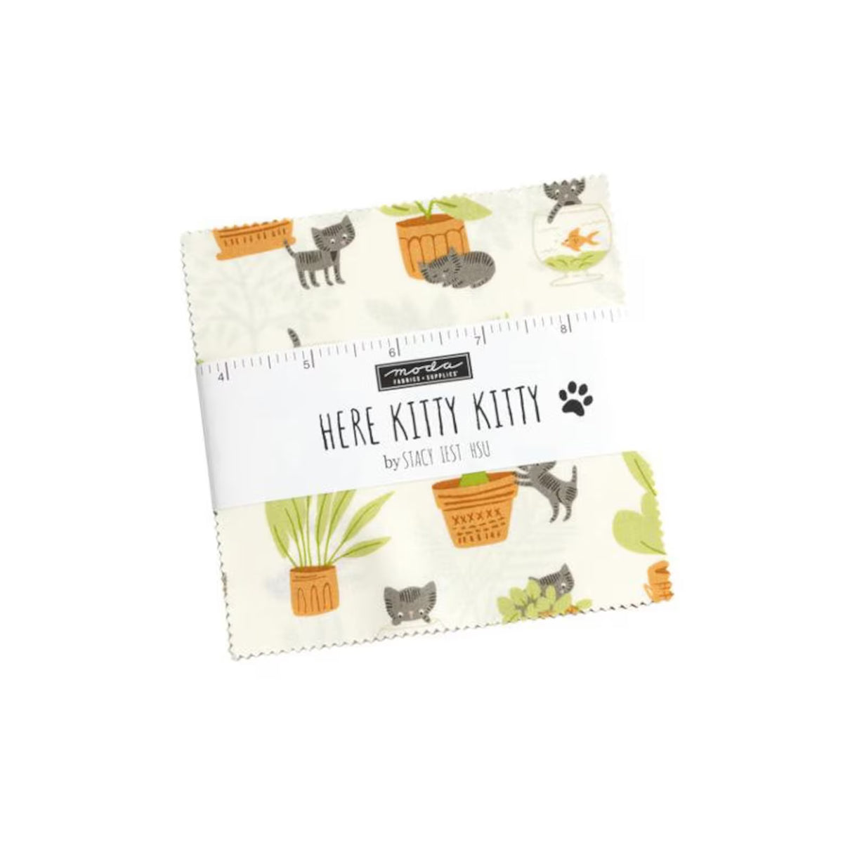 Kitty Kitty 5" Charm Pack Moda Stacy Iest Shu
