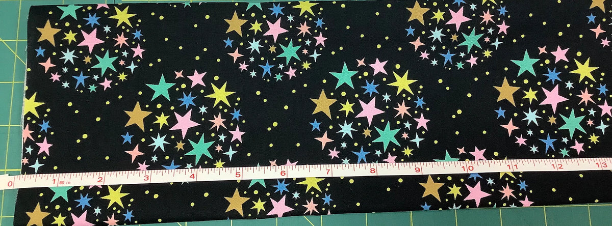 Michael Miller Starstruck, Black - Half yard