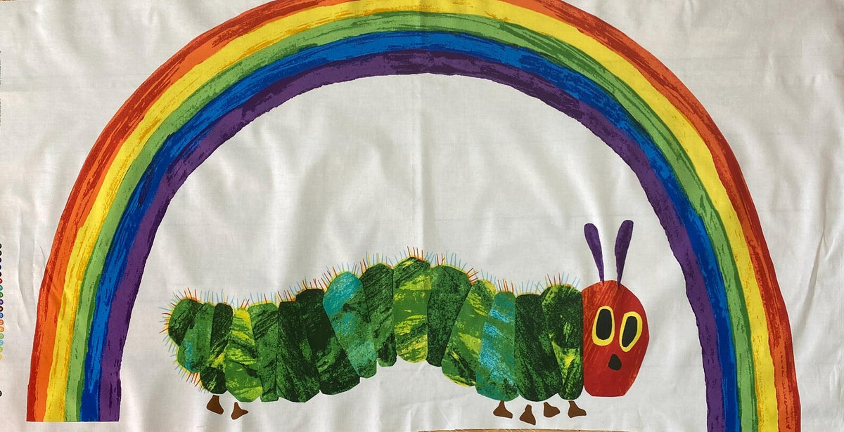 The Very Hungry Caterpillar: Rainbow A-9597-L 24" Panel White Andover 34M