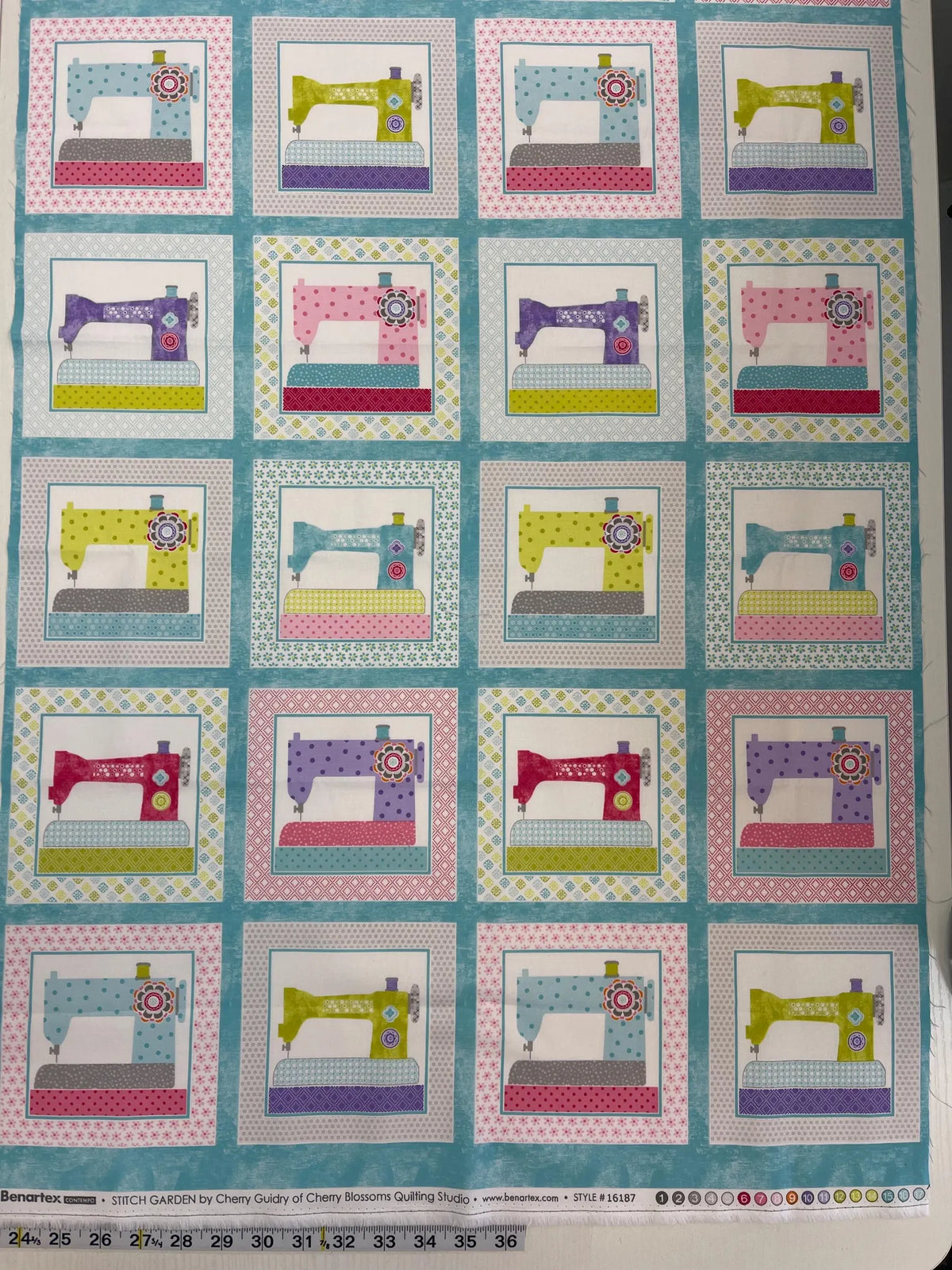 Stitch Garden 1618799B 24" Panel Benartex 49m