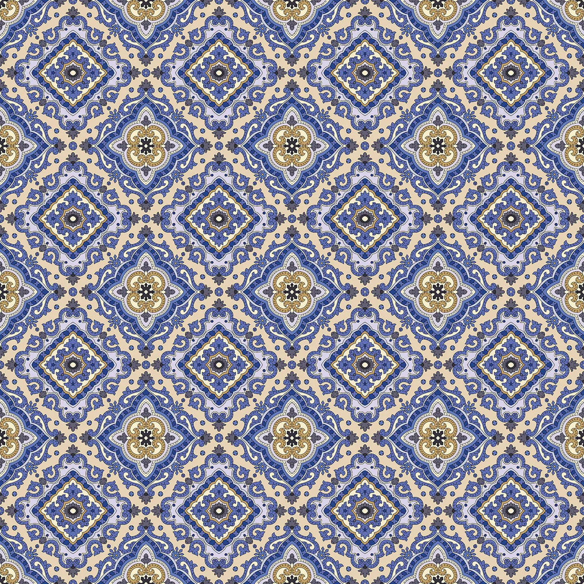 The Drawing Room 1700950B After Dinner Mint Blue Benartex Half Yard
