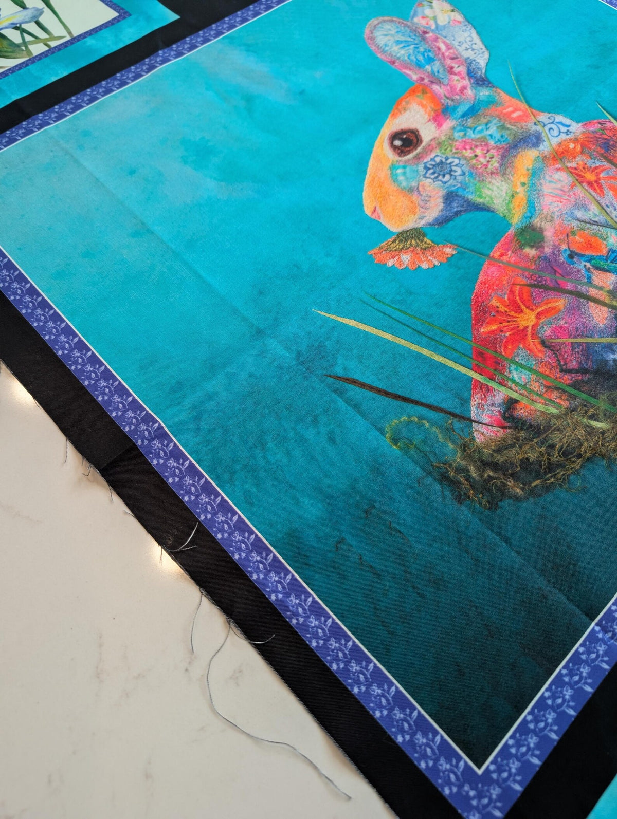 Bunny in Bloom 13395-83 2/3 Yard Panel Benartex 52M