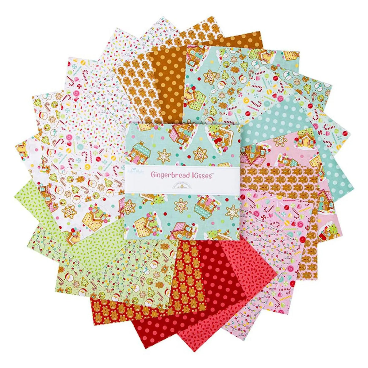 Gingerbread Kisses 10" Stacker Layer Cake  Doodlebug Design Inc. Riley Blake
