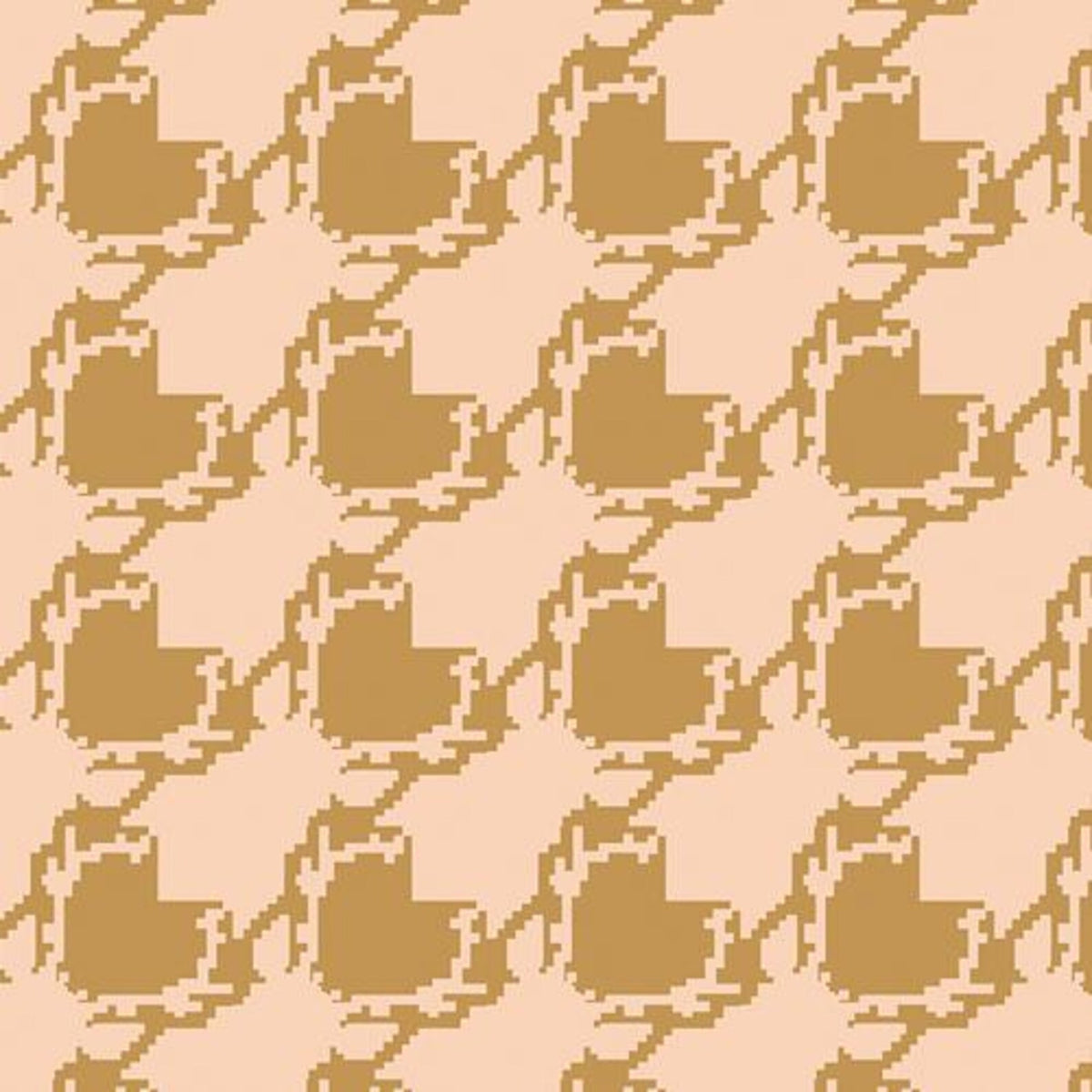 Blithe Deer Houndstooth Tan BLI-85604 Katarina Roccella Art Gallery Half Yard