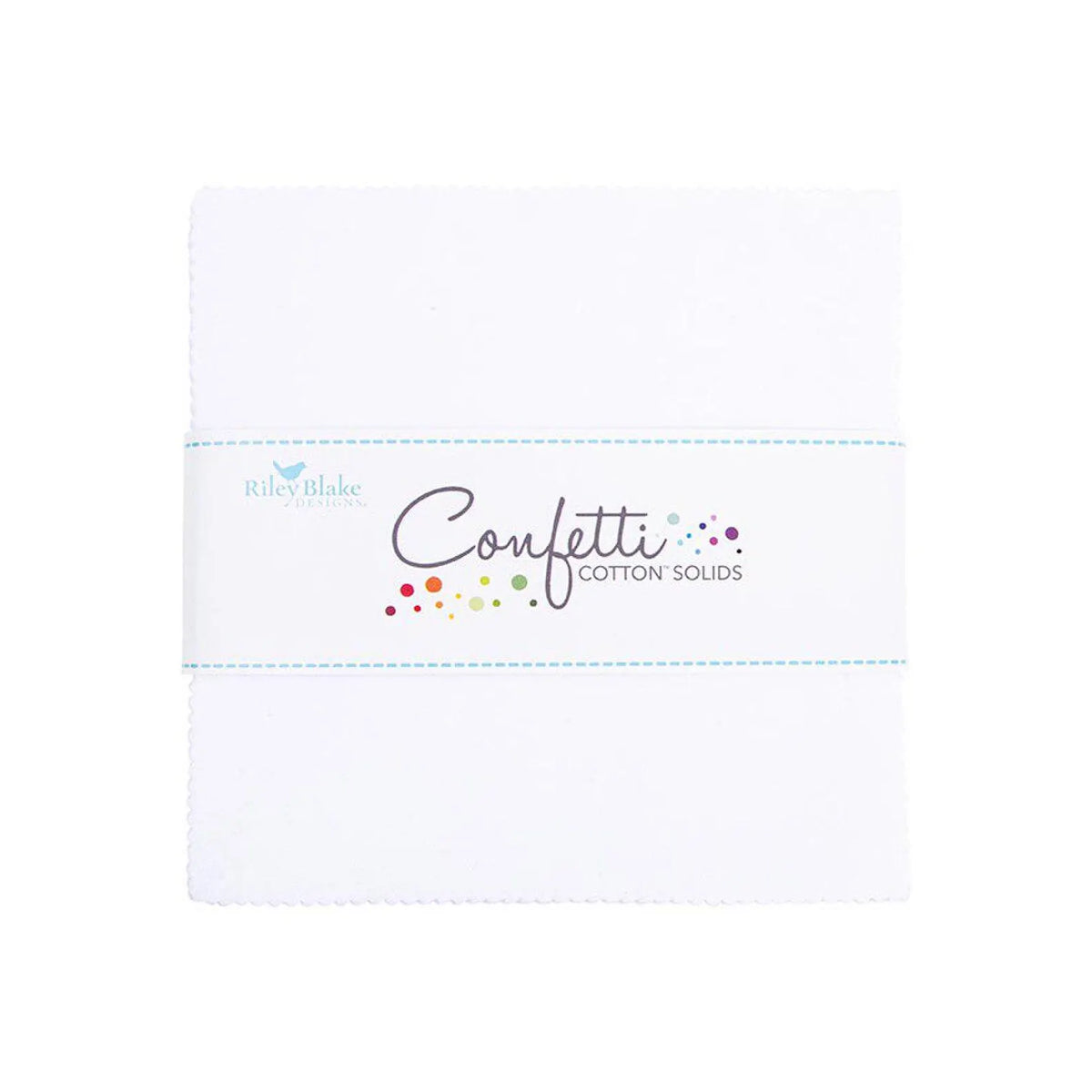 Confetti Cotton™ Bright White 5" Stacker Riley Blake Designs